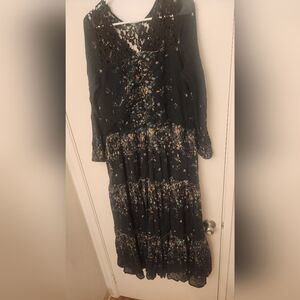 Free People Blue Floral Maxi Dress